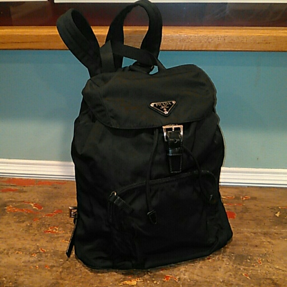 Prada Handbags - Prada Milano Vela tessuto nylon + leather backpack